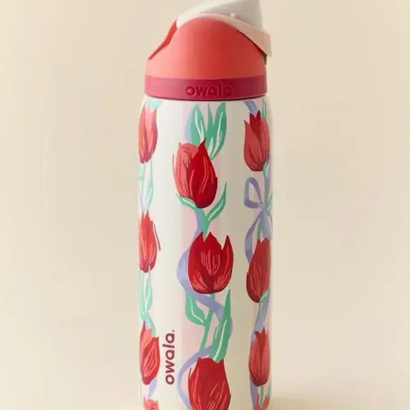 Owala Floral Tulip Water Bottle 32oz - Picture 2 of 10